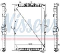 NISSENS 61447 Radiateur, refroidissement du moteur pour DAF