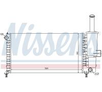 [Radiateur, refroidissement du moteur NISSENS 61764]