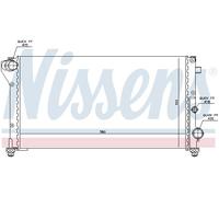 Nissens Radiateur de refroidissement moteur 617846 pour FIAT Panda II (169) 5 portes