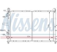 [Radiateur, refroidissement du moteur NISSENS 61816]