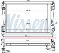 NISSENS 61919 Radiateur, refroidissement du moteur pour OPEL,VAUXHALL