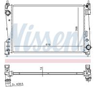 Radiateur, refroidissement moteur NISSENS 61924