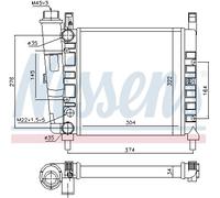 NISSENS 61930 Radiateur, refroidissement du moteur pour FIAT