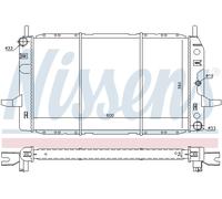 [Radiateur, refroidissement du moteur NISSENS 62224]