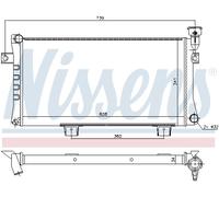 NISSENS 623556 Radiateur, refroidissement du moteur pour LADA