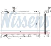 NISSENS 62462A Radiateur, refroidissement du moteur pour MAZDA