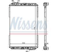 NISSENS 625710 Radiateur, refroidissement du moteur pour MERCEDES-BENZ
