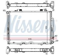 Nissens Radiateur de refroidissement du moteur 62611A pour Mercedes-Benz 2.5 1997-1999