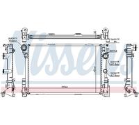 Nissens Radiateur d'eau 627012 – Grille soudée pour Mercedes‑Benz CLS