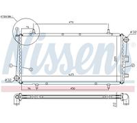 NISSENS 62785A Radiateur, refroidissement du moteur pour MG