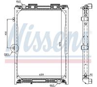 Radiateur, refroidissement du moteur NISSENS 62870A pour MAN F2000 9.973 1995-2