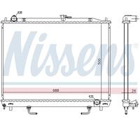 NISSENS 628959 Radiateur, refroidissement du moteur pour MITSUBISHI