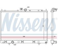 NISSENS 628964 Radiateur, refroidissement du moteur pour MITSUBISHI