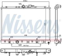 NISSENS 628986 Radiateur, refroidissement du moteur pour MITSUBISHI