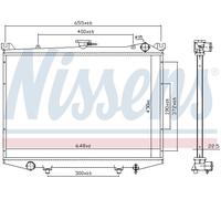 NISSENS 62988 Radiateur, refroidissement du moteur pour NISSAN
