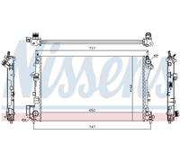 NISSENS 63024A Radiateur, refroidissement du moteur pour CADILLAC,OPEL,SAAB,VAUX