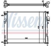 NISSENS 63025A Radiateur, refroidissement du moteur pour NISSAN,OPEL,RENAULT,VAU