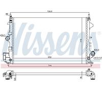 Nissens Radiateur moteur 630789 – pour OPEL Vectra C (Caravan/CC) 1.8 2005-