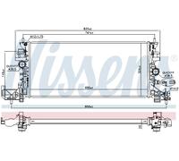 NISSENS 630797 Radiateur, refroidissement du moteur pour OPEL,VAUXHALL
