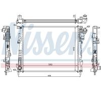 NISSENS 63122 Radiateur, refroidissement du moteur pour NISSAN,OPEL,RENAULT,VAUX