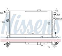 NISSENS 63252A Radiateur, refroidissement du moteur pour OPEL,VAUXHALL
