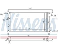[Radiateur, refroidissement du moteur NISSENS 632851]