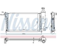 NISSENS 63537A Radiateur, refroidissement du moteur pour PEUGEOT