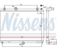 Nissens Radiateur de refroidissement du moteur 636009 pour PEUGEOT 407 Berline
