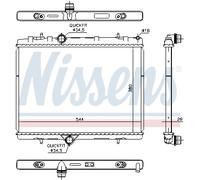 NISSENS 636029 Radiateur, refroidissement du moteur pour CITROËN,DS,PEUGEOT