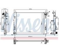 NISSENS 637627 Radiateur, refroidissement du moteur pour DACIA,RENAULT