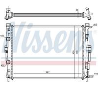 NISSENS 63764 Radiateur, refroidissement du moteur pour RENAULT