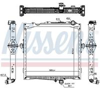 NISSENS 637877 Radiateur, refroidissement du moteur pour RENAULT TRUCKS
