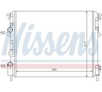 NISSENS 63809 Radiateur, refroidissement du moteur pour DACIA,LADA,NISSAN,RENAUL