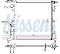 NISSENS 639261 Radiateur, refroidissement du moteur pour RENAULT