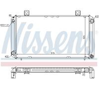 Nissens Radiateur de refroidissement moteur 64059A