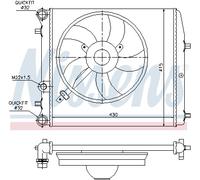 [Radiateur, refroidissement du moteur NISSENS 64103]