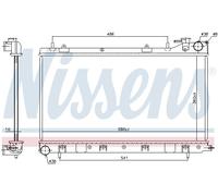 NISSENS 64122 Radiateur, refroidissement du moteur pour SUBARU