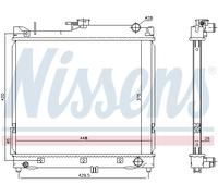 NISSENS 64162 Radiateur, refroidissement du moteur pour SUZUKI