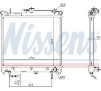 NISSENS 641753 Radiateur du moteur