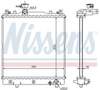 NISSENS 64204 Radiateur, refroidissement du moteur pour SUZUKI