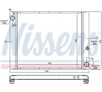 Radiateur d'eau Grille de radiateur soudée 64325 NISSENS pour LAND ROVER