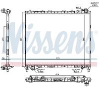 Nissens Radiateur de refroidissement moteur 64331 – pour Land Rover / Range Rover L405