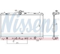 NISSENS 646906 Radiateur, refroidissement du moteur pour TOYOTA