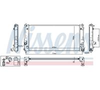NISSENS 64822 Radiateur, refroidissement du moteur pour TOYOTA