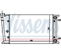 NISSENS 65020 Radiateur, refroidissement du moteur pour VW