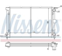 Nissens Radiateur de refroidissement moteur 65195 pour VW Scirocco (53B), Golf II, Jetta II