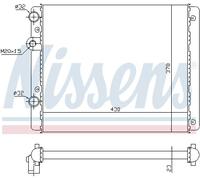 [Radiateur, refroidissement du moteur NISSENS 652341]