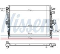NISSENS 65297 Radiateur, refroidissement du moteur pour PORSCHE,VW