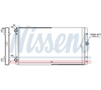 Radiateur, refroidissement moteur NISSENS 65301