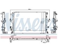 Nissens Radiateur moteur 65346 pour VW Transporter VI